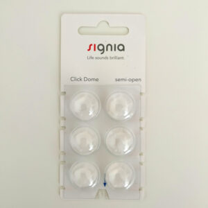 Cupoline Click Dome Semi-Open per apparecchi acustici Signia, Siemens e Rexton