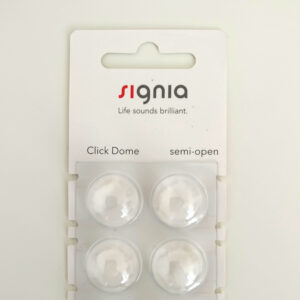 Cupoline Click Dome Semi-Open per apparecchi acustici Signia, Siemens e Rexton